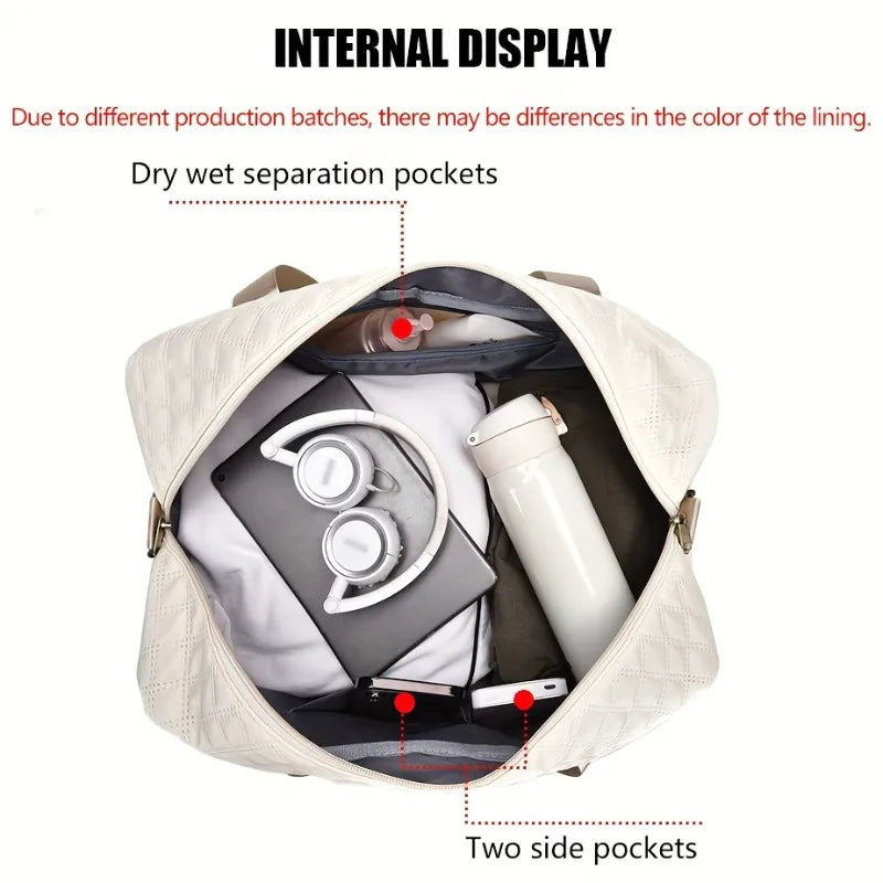 Lightweight Luggage Bag, Large Capacity Travel Duffle Bag Gym Tote Bags, Shoulder Weekender Overnight Bag