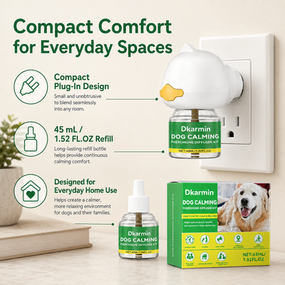 Dog Calming Diffuser Kit Relaxing Anti Anxiety Relief New Environment Stress Preventing Urinary Incontinence Pet Soothing Liquid